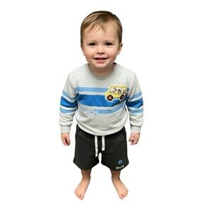 Ms. Rachel - NWT -  Gray and Blue Two Piece Set